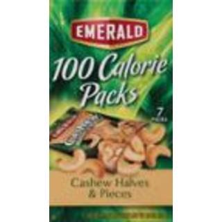 Emerald 100 Calorie Packs 7 Packs Roasted & Salted Cashews 7 - 0.62 Oz Packs