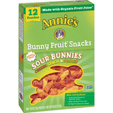 Bunny Fruit Snacks, Sour Bunnies, Cherry, Lemon & Orange