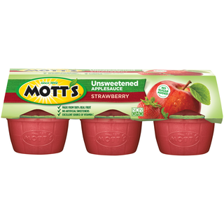Applesauce, No Sugar Added, Strawberry