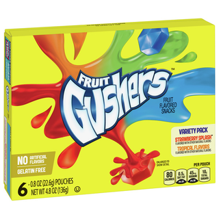 Fruit Flavored Snacks, Strawberry Splash/Tropical Flavors, Variety Pack