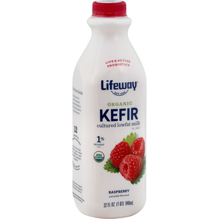 Kefir, Organic, 1% Milkfat, Raspberry