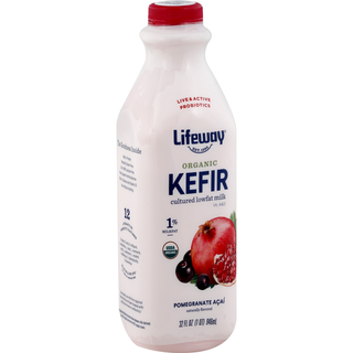 Lifeway 1% Organic Pomegranate Acai Kefir 32 Fl Oz