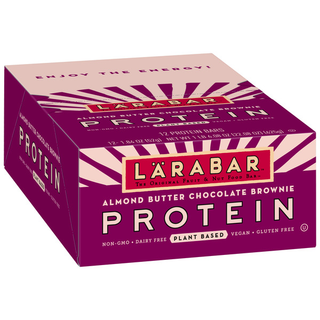 Larabar Protein Almond Butter Chocolate Brownie Fruit & Nut Food Bar 12 Ea