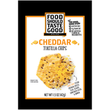 Cheddar Tortilla Chips, Cheddar CHeese, Brown Rice, Flax, Sesame and Sunflower S