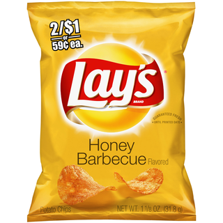 Honey Barbecue Flavored Potato Chips