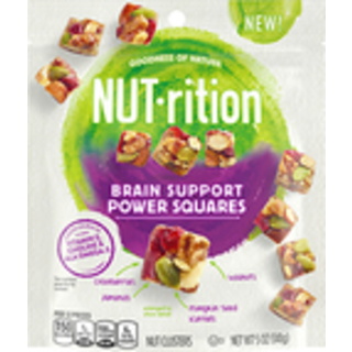 Brain Support Power Squares, Nut Clusters