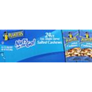 Planters 24 Pack Salted Cashews 24 - 1 Oz Packs