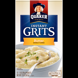Instant Grits, Natural & Artificial Butter Flavor