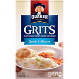 Quaker Quick 5-minute Grits Enriched White Hominy Corn 24 Oz