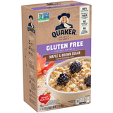Instant Oatmeal, Gluten Free, Maple & Brown Sugar, 8 Pack