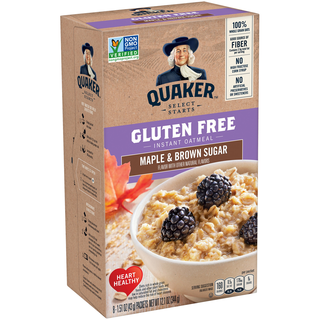 Instant Oatmeal, Gluten Free, Maple & Brown Sugar, 8 Pack