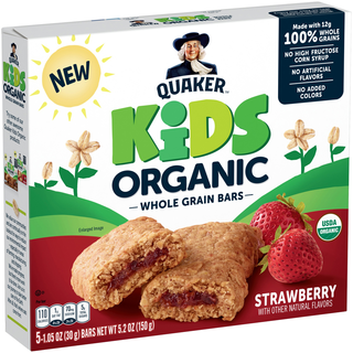 Kids Organic Whole Grain Bars, Strawberry