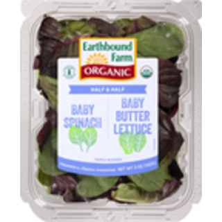 Half & Half, Baby Spinach, Baby Butter Lettuce