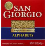 San Giorgio Alphabets 12 Oz