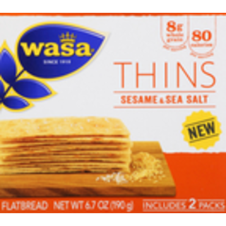 Flatbread, Sesame & Sea Salt, Swedish Style, Thins