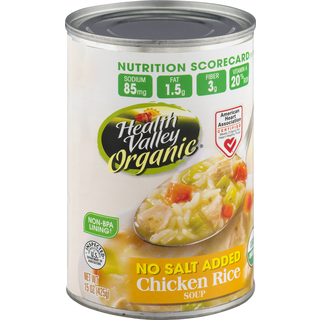 Soup, Organic, Chicken and Rice