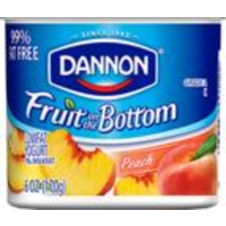 Yogurt, Lowfat, Peach, Fruit on the Bottom
