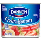 Dannon Fruit On The Bottom Strawberry Banana Yogurt, 5.3 Oz.