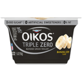 Yogurt, Nonfat, Greek, Blended, Banana Creme Flavored