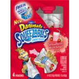 Danimals Squeezable Lowfat Yogurt, Strawberry Milkshake Flavor