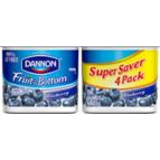 Blueberry Fruit On Bottom Yogurt