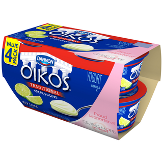 Yogurt, Greek, Blended, Key Lime Flavor