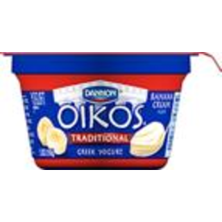Yogurt, Greek, Blended, Banana Cream Flavored