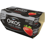 Yogurt, Nonfat, Blended, Greek, Strawberry Flavored, 4 Pack