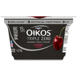 Yogurt, Nonfat, Cherry Flavored, Blended Greek
