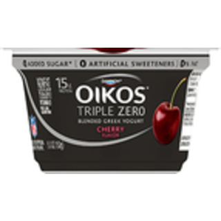 Yogurt, Nonfat, Cherry Flavored, Blended Greek