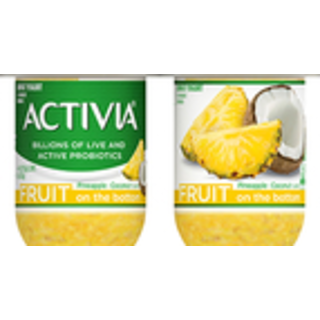 Activia, Lowfat Yogurt, Fruit Fusion