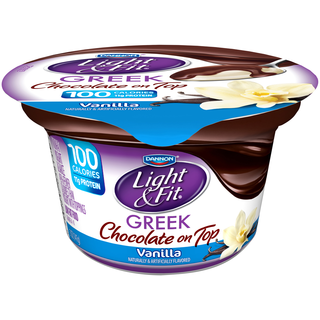 Greek Yogurt Vanilla, Chocolate on Top