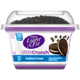 Yogurt & Toppings, Nonfat, Cookies & Cream, Greek Crunch