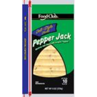 Cheese, Pepper Jack, with Jalapeno Peppers, Sliced