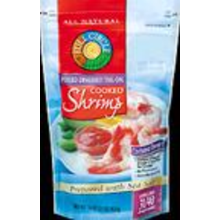 Shrimp, Cooked, Peeled, Deveined, Tail-On
