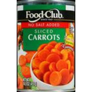 Sliced Carrots, No Salt Added