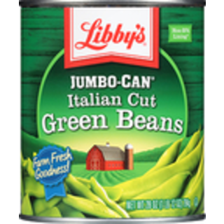 Green Beans, Italian Cut, Jumbo-Can