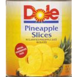 Dole® Pineapple Slices In 100% Pineapple Juice 6.68 Lb. Can