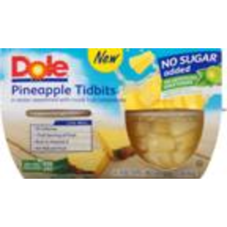 Pineapple Tidbits, No Sugar Added