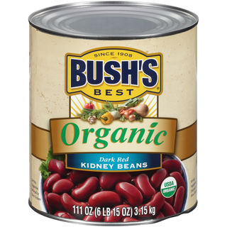 Bush's Best® Organic Dark Red Kidney Beans 111 Oz. Can