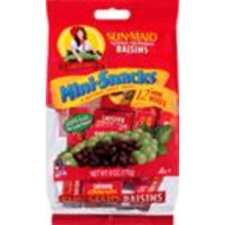 Mini-Snacks California Sun-Dried Raisins 12-Count Bag/.5oz Cartons