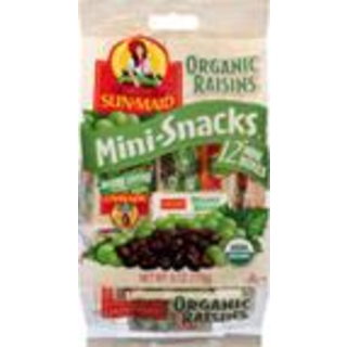 Sun-maid® Mini-snacks California Organic Raisins 12-count Bag/.5oz Carton