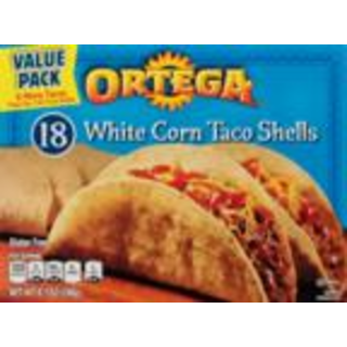Ortega Value Pack White Corn Taco Shells 18 Ea