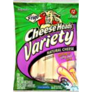 Cheese Heads, Variety String & Colby Jack Sticks