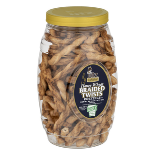 Honey Wheat Braided Twists Pretzels