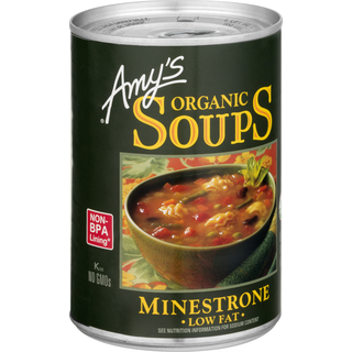 Soups, Organic, Low Fat, Minestrone