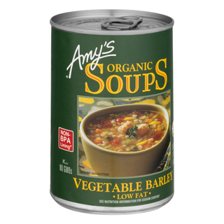 Soups, Organic, Low Fat, Vegetable Barley