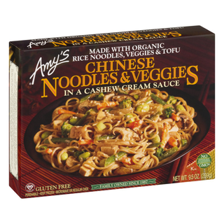 Chinese Noodles & Veggies in a Cashew Cream Sauce