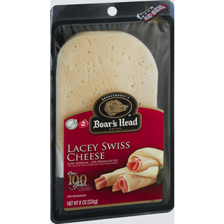 Cheese, Low Sodium, Lacey Swiss