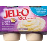 Pudding Snacks, Reduced Calorie, Zero Sugar, Creme Brulee Rice Pudding